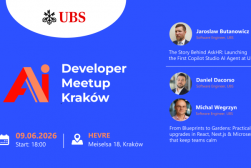 AI Developer Meetup Krak&oacute;w - 9 czerwca 2026 r.